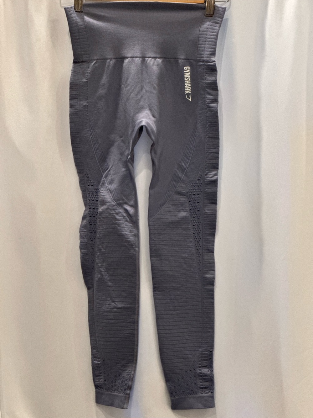 ✨ 3 FOR $50! Gymshark Seamless High Rise Leggings Slate Gray Small Like New - Picture 3 of 9